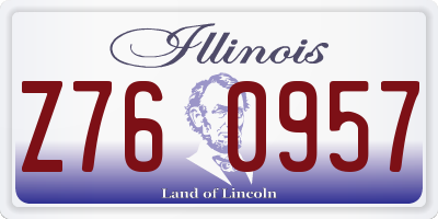 IL license plate Z760957