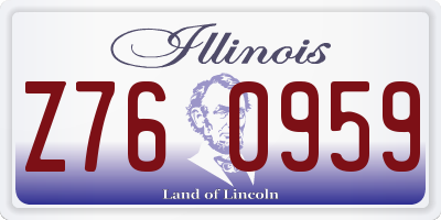 IL license plate Z760959