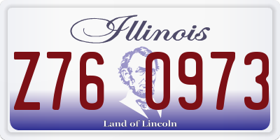 IL license plate Z760973