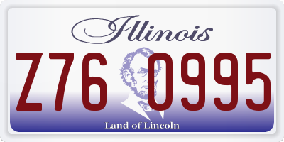 IL license plate Z760995