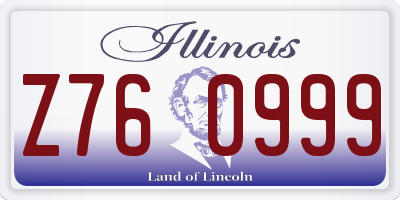 IL license plate Z760999