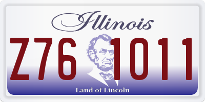 IL license plate Z761011