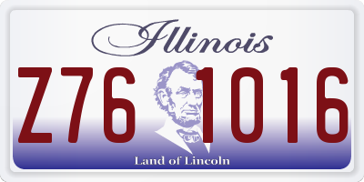 IL license plate Z761016