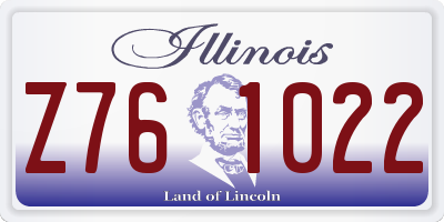 IL license plate Z761022