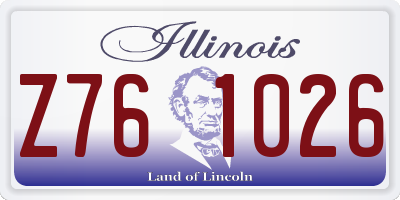 IL license plate Z761026