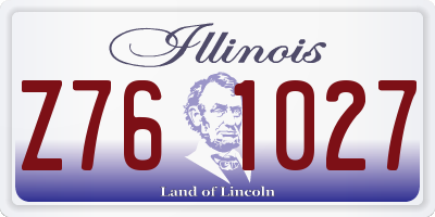 IL license plate Z761027