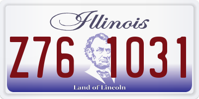 IL license plate Z761031