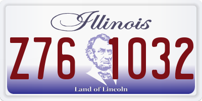 IL license plate Z761032