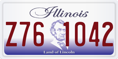IL license plate Z761042