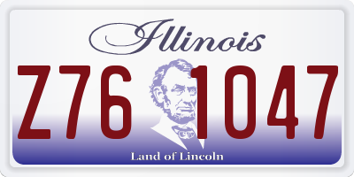 IL license plate Z761047