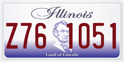 IL license plate Z761051