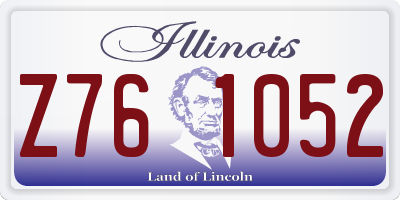 IL license plate Z761052