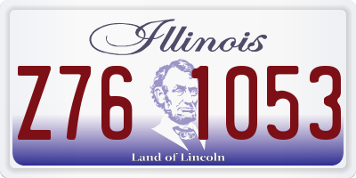 IL license plate Z761053