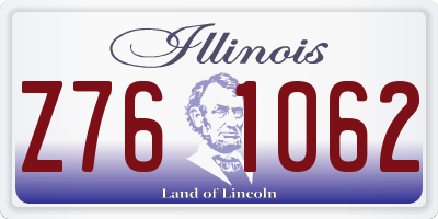 IL license plate Z761062