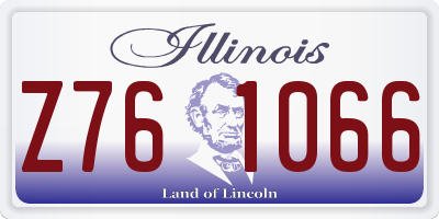 IL license plate Z761066