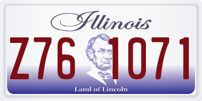 IL license plate Z761071