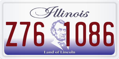 IL license plate Z761086