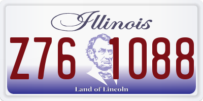 IL license plate Z761088