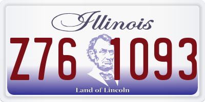 IL license plate Z761093