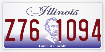 IL license plate Z761094
