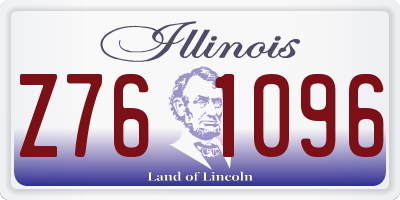IL license plate Z761096
