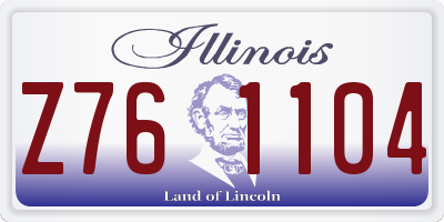 IL license plate Z761104