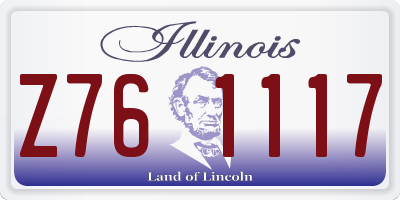 IL license plate Z761117