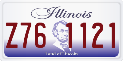 IL license plate Z761121