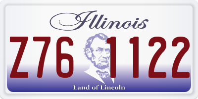 IL license plate Z761122