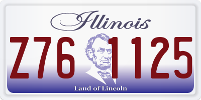 IL license plate Z761125