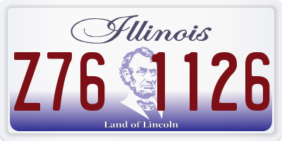 IL license plate Z761126