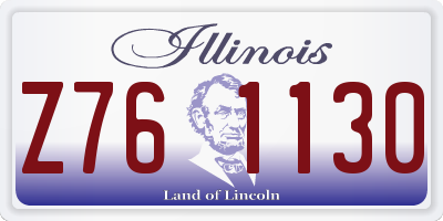 IL license plate Z761130