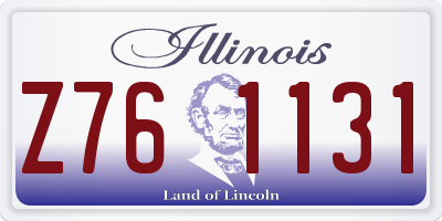 IL license plate Z761131