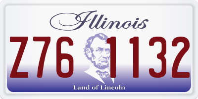 IL license plate Z761132