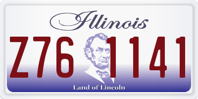 IL license plate Z761141