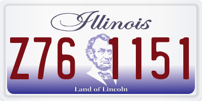 IL license plate Z761151