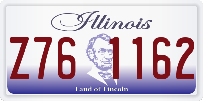 IL license plate Z761162