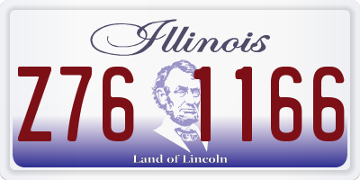IL license plate Z761166