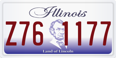 IL license plate Z761177