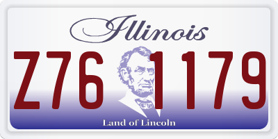 IL license plate Z761179