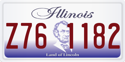 IL license plate Z761182