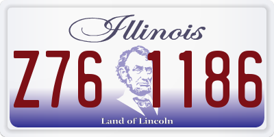 IL license plate Z761186