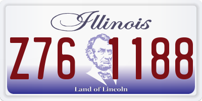 IL license plate Z761188