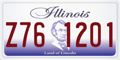 IL license plate Z761201