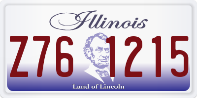 IL license plate Z761215