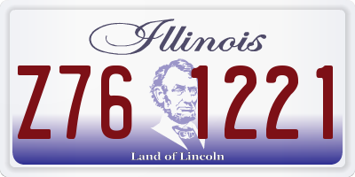 IL license plate Z761221