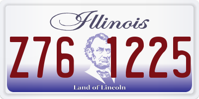 IL license plate Z761225