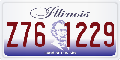 IL license plate Z761229