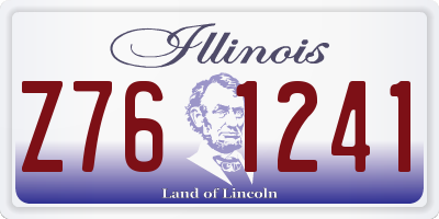 IL license plate Z761241