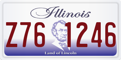 IL license plate Z761246